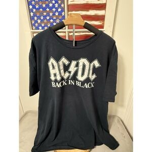 ACDC Classic Rock World Tour T-Shirt‎ Men's Size 3XL Black